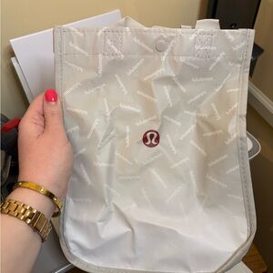lululemon athletica White Tote with Red Logo